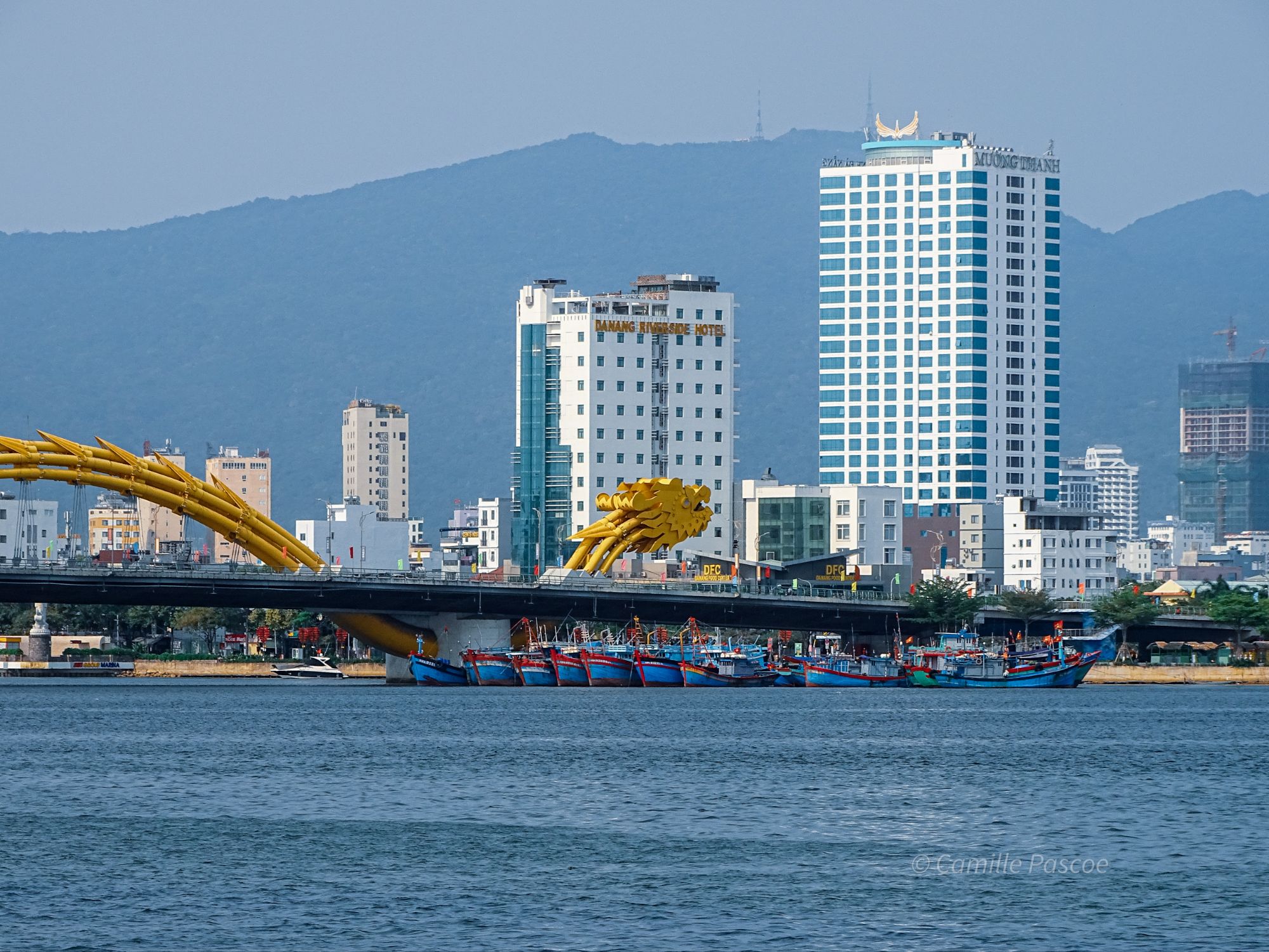 View of Dragon Bridge in Danang Vietnam