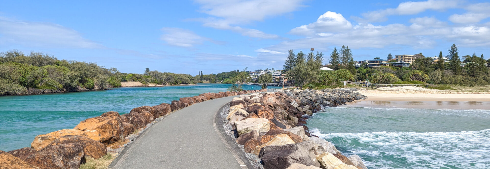 View of Kingscliff taken at Kingscliff Beach with ocean on both sides